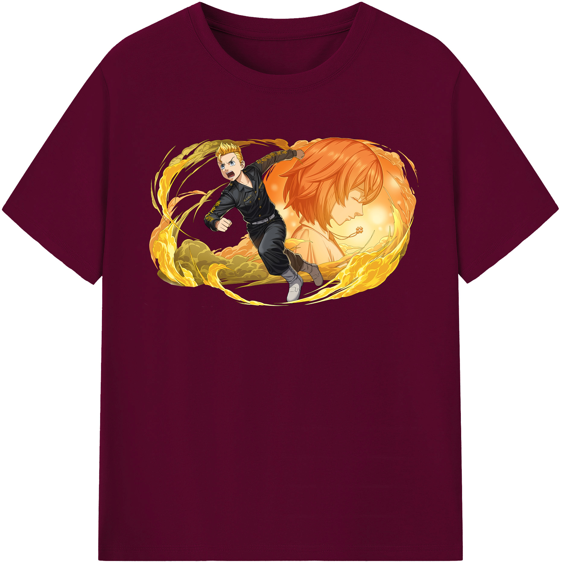 （画像用） 東京リベンジャーズ Tokyo Revengers レディースカジュアルプリントTシャツ（綿100％）